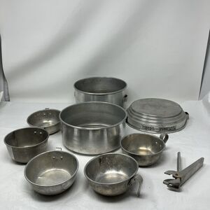 VTG SIGG Tourist Backpacking Camping Aluminum Cooking Pots & Cups Incomplete Set